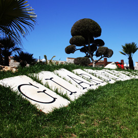 Il giardino della contea. il giardino esterno.